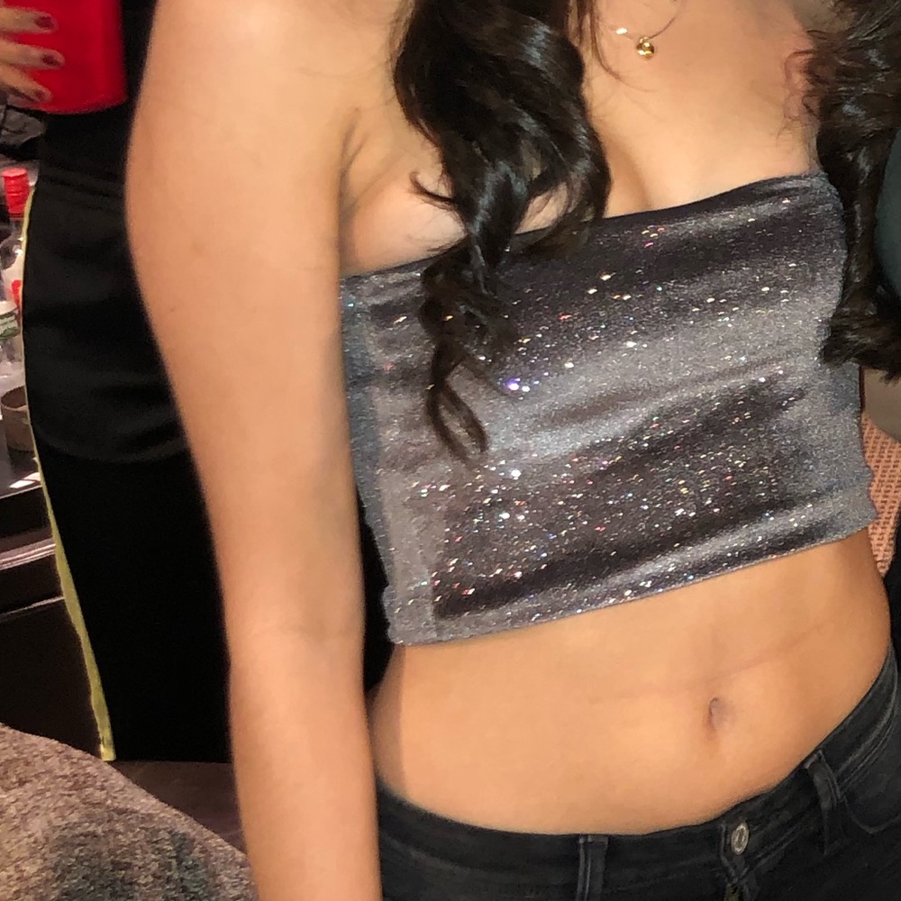 sparkley crop top